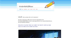 Desktop Screenshot of kinderkanjerkoor.weebly.com