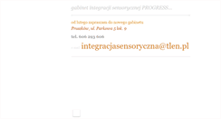 Desktop Screenshot of integracjasensoryczna.weebly.com