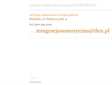 Tablet Screenshot of integracjasensoryczna.weebly.com