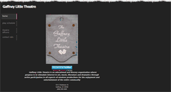 Desktop Screenshot of gaffneylittletheatre.weebly.com