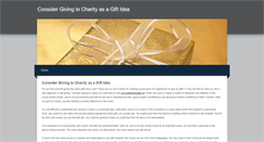 Desktop Screenshot of givingtocharity.weebly.com