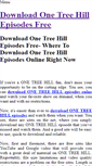 Mobile Screenshot of downloadonetreehillepisodes.weebly.com