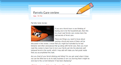 Desktop Screenshot of ferretcarereview.weebly.com