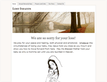 Tablet Screenshot of lostinfants.weebly.com