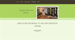 Desktop Screenshot of identityhairandbeauty.weebly.com