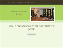 Tablet Screenshot of identityhairandbeauty.weebly.com