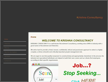 Tablet Screenshot of krishnaconsultancyjob.weebly.com