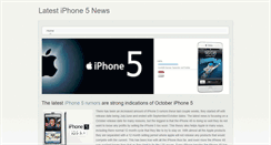 Desktop Screenshot of iphone-5-latest.weebly.com