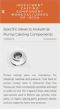 Mobile Screenshot of investment-casting-component-manufacture.weebly.com