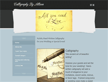 Tablet Screenshot of calligraphybyallison.weebly.com