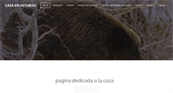 Desktop Screenshot of caza-de-asturias.weebly.com