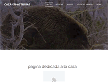 Tablet Screenshot of caza-de-asturias.weebly.com