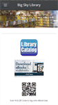 Mobile Screenshot of bigskylibrary.weebly.com
