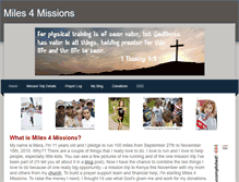 Tablet Screenshot of miles4missions.weebly.com