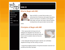 Tablet Screenshot of beginwithme.weebly.com