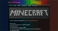 Desktop Screenshot of minecraftbso999.weebly.com