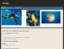 Tablet Screenshot of chalmersbiology.weebly.com