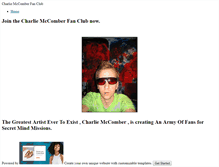 Tablet Screenshot of charliemccomberfanclub.weebly.com