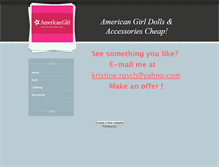 Tablet Screenshot of americangirldollsaccessoriescheap.weebly.com