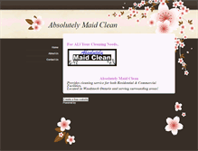 Tablet Screenshot of absolutelymaidclean.weebly.com