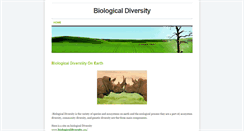 Desktop Screenshot of biologicaldiversity.weebly.com