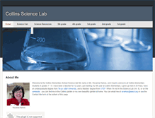 Tablet Screenshot of collinssciencelab.weebly.com