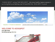 Tablet Screenshot of adogspot.weebly.com