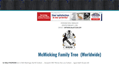 Desktop Screenshot of mcmickingfamilytree.weebly.com