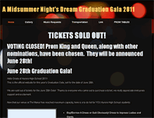 Tablet Screenshot of ahsgraduationgala2011.weebly.com