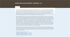 Desktop Screenshot of animationdevelopmentcompanyllc.weebly.com