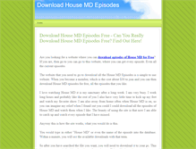Tablet Screenshot of downloadhousemdepisodes-free.weebly.com