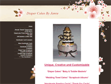 Tablet Screenshot of diapercakesbyjamie.weebly.com
