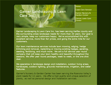 Tablet Screenshot of garnerlandscapingandlawncare.weebly.com