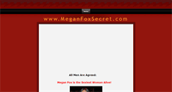 Desktop Screenshot of meganfoxsecret.weebly.com