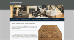 Desktop Screenshot of flooringandcarpets.weebly.com