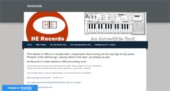 Desktop Screenshot of herecords.weebly.com