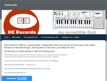 Tablet Screenshot of herecords.weebly.com