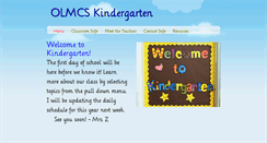 Desktop Screenshot of olmcskindergarten.weebly.com