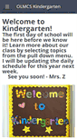Mobile Screenshot of olmcskindergarten.weebly.com