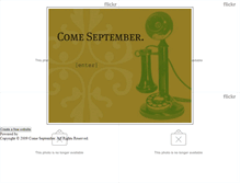 Tablet Screenshot of comeseptember.weebly.com