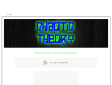 Tablet Screenshot of chaotictheorygaming.weebly.com