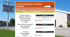 Desktop Screenshot of landmarkbaptistcarlsbadsermons.weebly.com