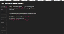 Desktop Screenshot of bangalorebio.weebly.com