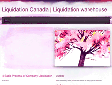 Tablet Screenshot of liquidationcanada.weebly.com