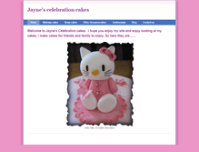Tablet Screenshot of jaynescelebrationcakes.weebly.com