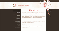 Desktop Screenshot of erieweddingrentals.weebly.com