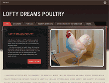 Tablet Screenshot of loftydreamspoultry.weebly.com