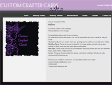 Tablet Screenshot of customcraftedcards.weebly.com