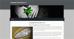 Desktop Screenshot of headlight-restoration-kit.weebly.com