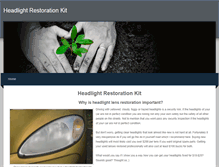Tablet Screenshot of headlight-restoration-kit.weebly.com